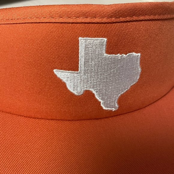 NEW State Traditions Orange Visor w/ White Embroidered State of Texas UT Austin - Picture 5 of 5